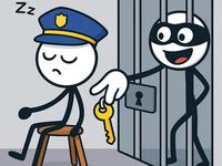 Thief Puzzle Long Hand Game