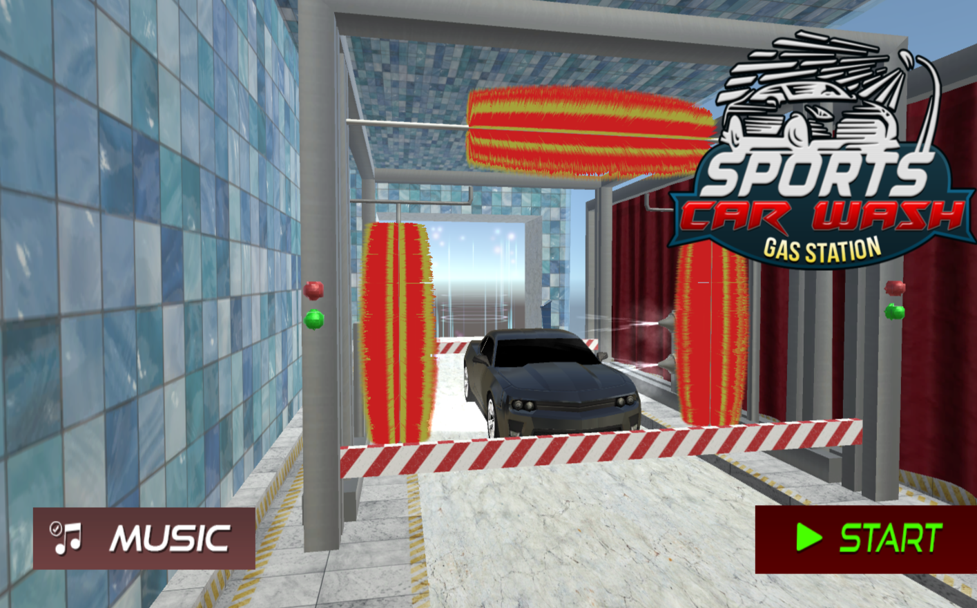 Sports Car Wash Gas Station Game Play Sports Car Wash Gas Station