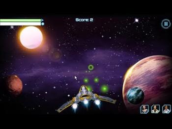 Alpha space invasion spaceship shooting game score 45 