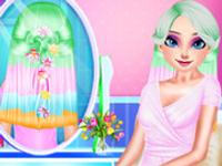 Elsa Colorful Braid Hairstyle