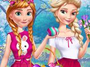 Anna And Elsa Easter Fun