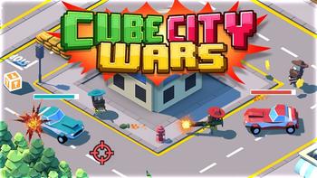 Cube City Wars - (Free 2 Player 3D Pixel Gun Game) 