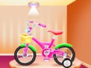 Girl Bike Fix And Washing Salon