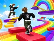Obby Rainbow Parkour Two Player