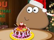 Pou Christmas Cake