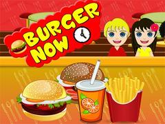 BURGER NOW COOKING