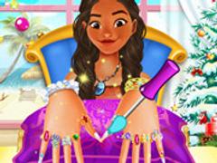 Moana Christmas Manicure