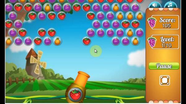 Fruit Bubble Shooters - Jogo Grátis Online