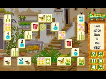 Game Flower Mahjong Solitaire 