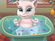 Talking Angela Bathing