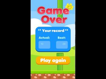 Baby Bird flies in the sky: classic adventure game 