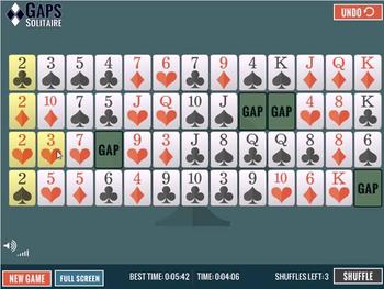 How to play Gaps Solitaire 