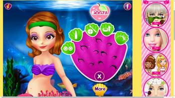 pregnant sofia mermaid gogza makeover - Education game for kid 