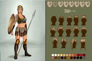 Amazon Warrior dress up game