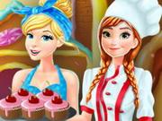 Anna And Cinderella At The Cupcakes Factory
