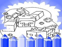 Axolotl Minecraft Coloring Pages