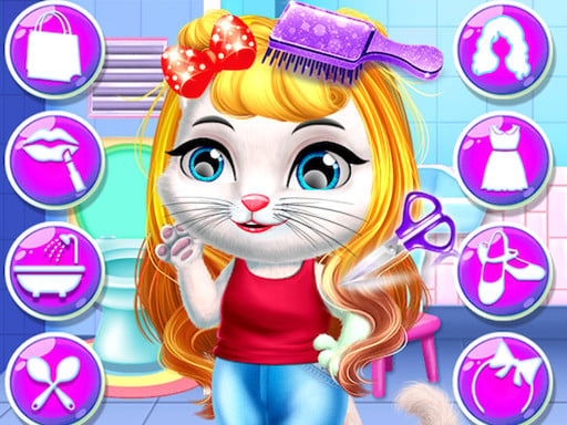 Chic Baby Kitty Hair Salon Game - Play Chic Baby Kitty Hair Salon ...
