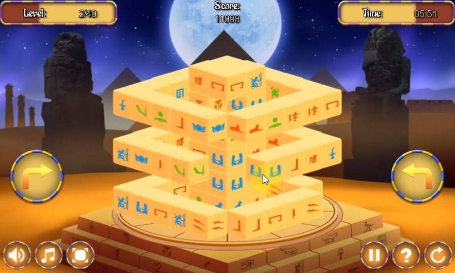 Egypt Mahjong Triple Dimensions Game Play Egypt