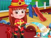 Baby Hazel Firefighter Dressup