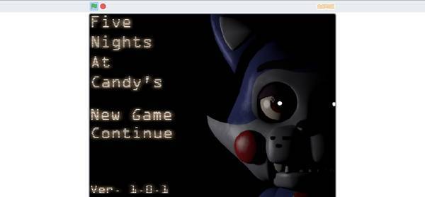 five nights at candys 3 new game screen