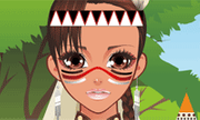 Mohican Girl Make-Up