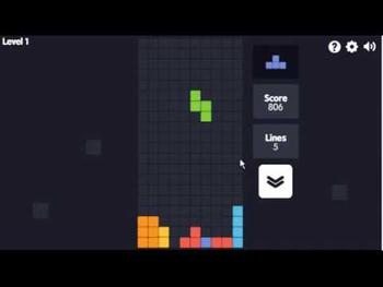 Trixology puzzle game play until level2 score 1676 