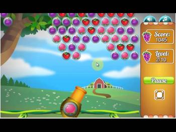 Game Bubble Fruit 