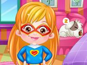 Baby Hazel Supergirl Dressup