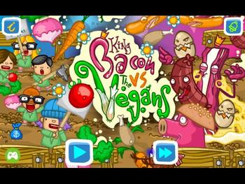 King Bacon VS Vegans (Full Game) 