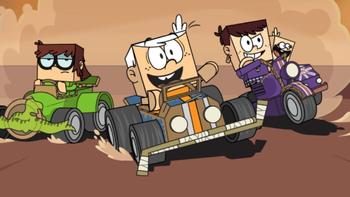 The Loud House: Extreme Cardboard Racing · Game · Gameplay 