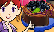 Dark Chocolate Blackberry Cheesecake: Sara's Cooking Class